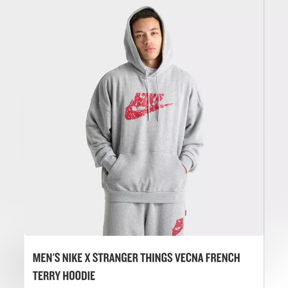 Men's Nike x Stranger Things Vecna French Terry Hoodie size L